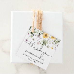 Étiquettes Cadeau Fleur sauvage florale de printemps lavande violett