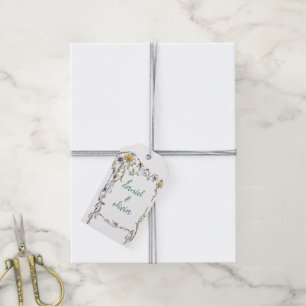 Étiquettes-cadeau Fleur sauvage Mariage Rustique Pays Fleurs sauvage