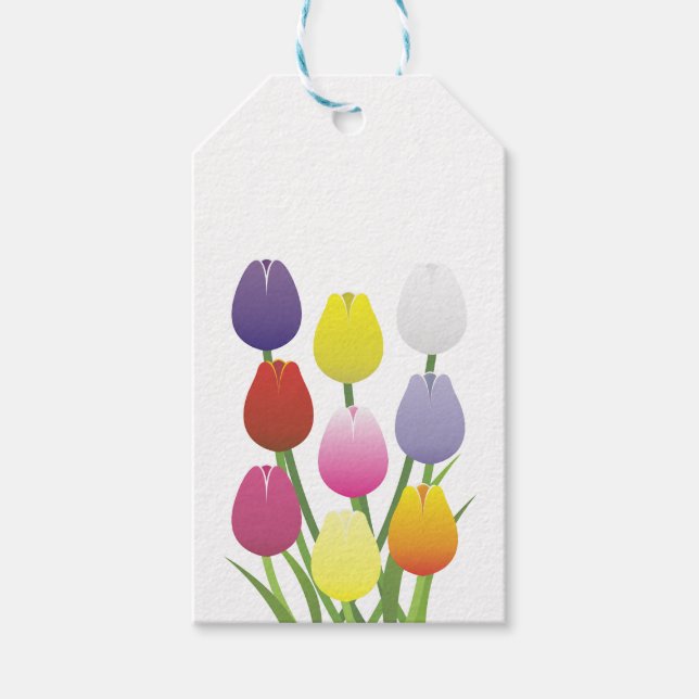 Étiquettes-cadeau Fleur Tulip (Devant)