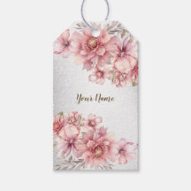 Fleurs d'aquarelle rose fêtards Parties scintillan