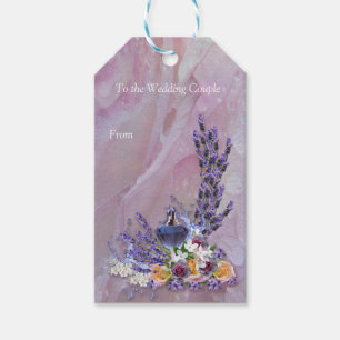 Étiquettes-cadeau Fleurs de Tuberose et de Lavande