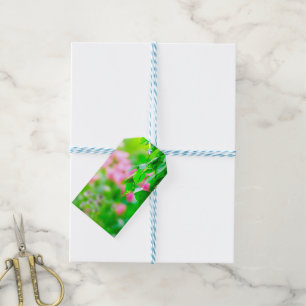 Étiquettes-cadeau Fleurs de tulipe feuilles de bouleau personnalisab