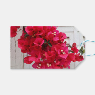 Étiquettes-cadeau Fleurs d'étiquette cadeau rose