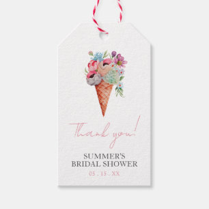 Étiquettes-cadeau Fleurs Elle a été cueillie Fête de mariage