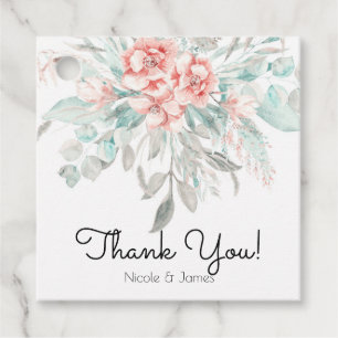 Étiquettes Cadeau Fleurs printanières élégantes de verdure pour mari