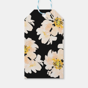 Étiquettes-cadeau Floral Aquarelle rose Peony moderne