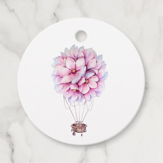 Étiquettes Cadeau Floral Magnolia (Devant)
