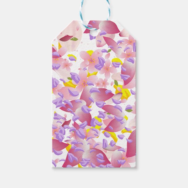 Étiquettes-cadeau Floral, mixed petals prinf Small Gift Bag (Devant)