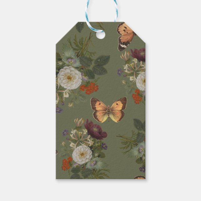 Étiquettes-cadeau Flore verte : Jardin enchanté (Devant)