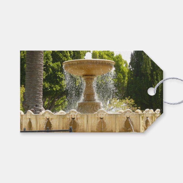 Étiquettes-cadeau Fontaine de Sausalito Californie Photographie de v (Devant (Horizontal))