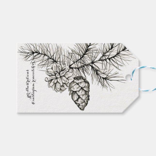 Étiquettes-cadeau Food and Beverage Label Set (Devant (Horizontal))