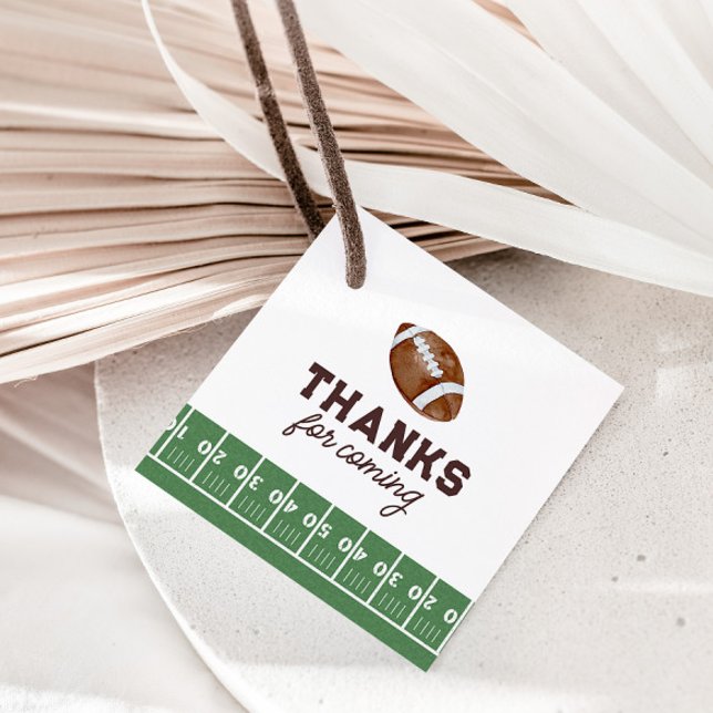 Étiquettes Cadeau Football garçon 1er anniversaire Touchdown (Créateur téléchargé)