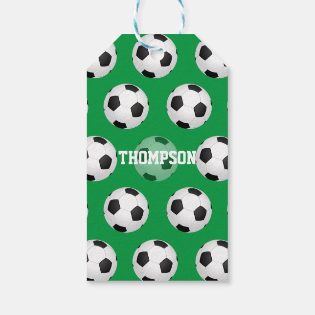Étiquettes-cadeau Football ou football (Dos)