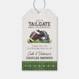 Étiquettes-cadeau Football Tailgate & Celebrate Couples Douche