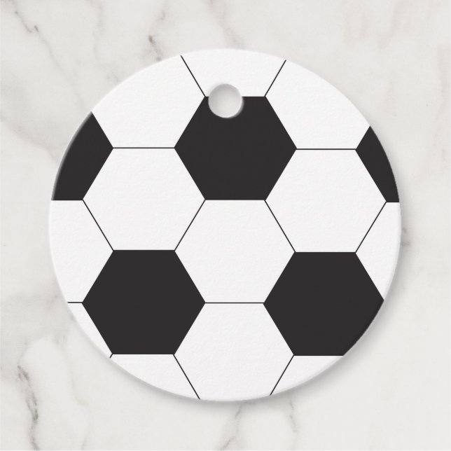 Étiquettes Cadeau Football Thème Anniversaire (Devant)