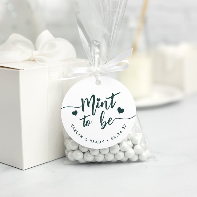 Étiquettes Cadeau Forest Green | Monnaie à être un Mariage personnal (Créateur téléchargé)