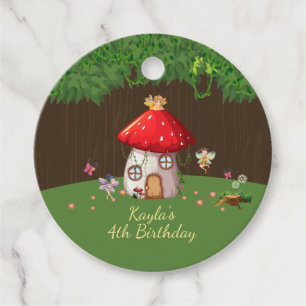 Étiquettes Cadeau Forêt de bois, Anniversaire des plantes