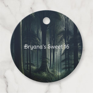 Étiquettes Cadeau Forêt foncée à Twilight Sweet 16