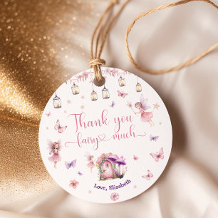 Étiquettes Cadeau Forêt Magique Fée Jardin Floral Anniversaire