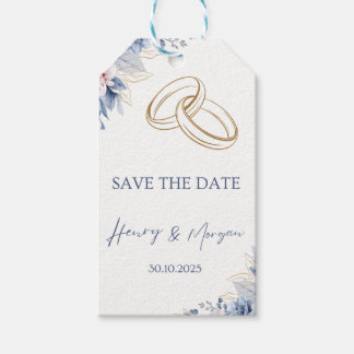 Étiquettes-cadeau Forfait Mariage bleu spring Invitation