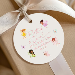 Étiquettes Cadeau Fouetter et Tourbillonner Fée Enchantée Baby Showe