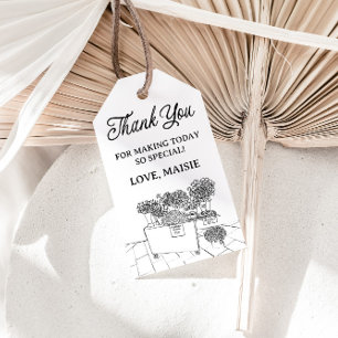 Étiquettes-cadeau Fraîchement Hors Fête des mariées Du Marché, Le Ma