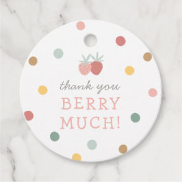 Étiquettes Cadeau Fraise 1er fête d'anniversaire