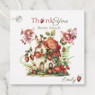 Étiquettes Cadeau Fraise Berry Sweet Girls First Birthday