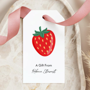 Étiquettes-cadeau Fraise de toute occasion Un cadeau de personnalisé