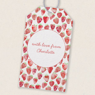 Étiquettes-cadeau Fraise personnalisée