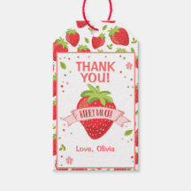 Fraise rose Fille Anniversaire Merci Favoriser