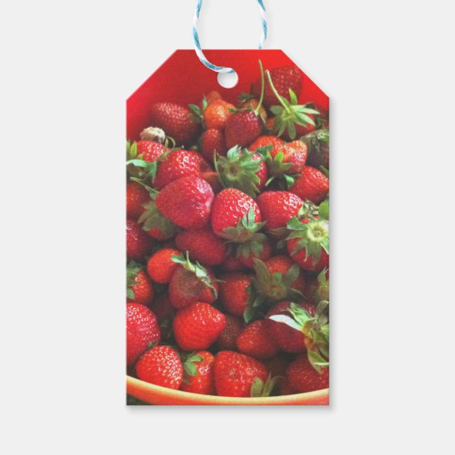 Étiquettes-cadeau Fraises (Devant)