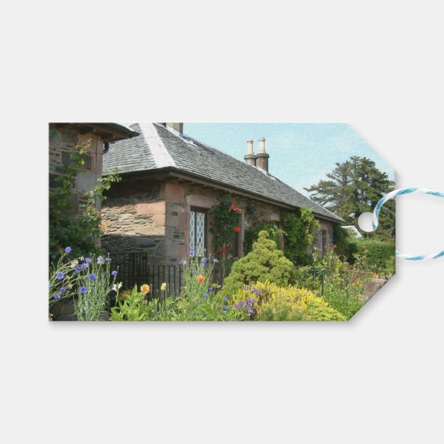 Étiquettes-cadeau Français Cottage II avec Flower Garden Photographi (Devant (Horizontal))