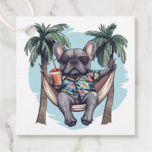 French Bulldog In Hawaiian Top