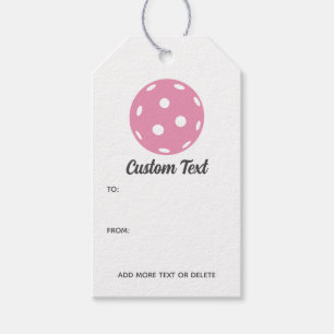 Étiquettes-cadeau Fun Pickleball Personnalisé Texte Personnalisé Fav