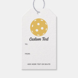 Étiquettes-cadeau Fun Pickleball Personnalisé Texte Personnalisé Fav