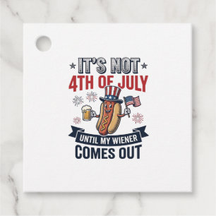 Étiquettes Cadeau Funny 4th Of July Hot Dog Vintage Patriotic Shirt_