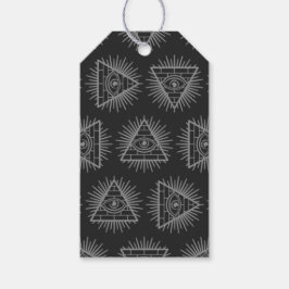 Étiquettes-cadeau Funny Illuminati Conspiration Théorie Pyramide