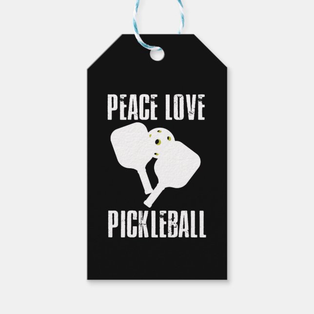 Étiquettes-cadeau Funny Pickleball (Devant)
