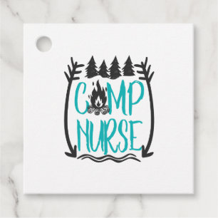 Étiquettes Cadeau Funny Summer Camp Nurse Nurse Cadeau infirmière Ca