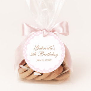Étiquettes Cadeau Galoppez les filles d'anniversaire de cheval rose