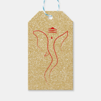 Étiquettes-cadeau Ganesh Gold