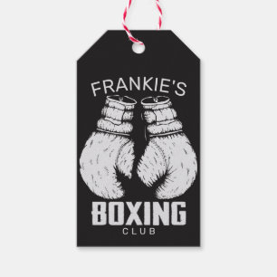 Étiquettes-cadeau Gants de boxe club Boxer Gym Fighter