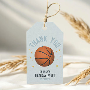 Étiquettes-cadeau Garçons Sports Anniversaire Basket Anniversaire Fa