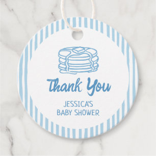 Étiquettes Cadeau Gaufres et Pyjamas Petit Déjeuner Garçon Baby Show