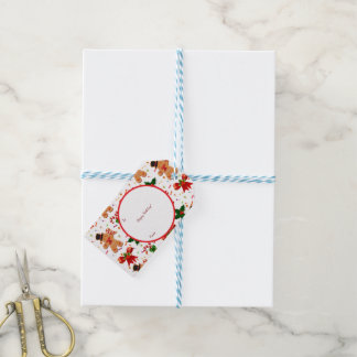 Étiquettes-cadeau Gingerbread Christmas Candy Ribbon