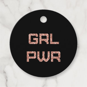Étiquettes Cadeau Girl Power -