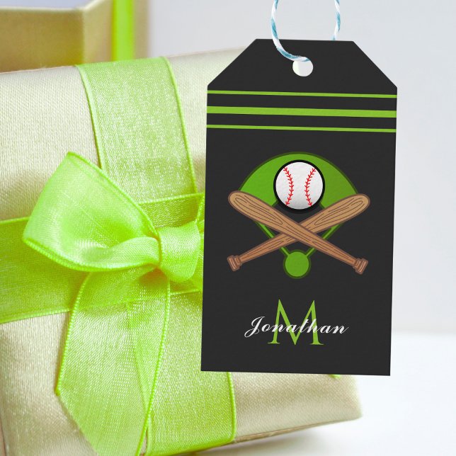 Étiquettes-cadeau Girls Boys Softball Nom de l'équipe Texte personna (Créateur téléchargé)