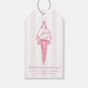 Étiquettes-cadeau Glace Mariage Fiançailles
