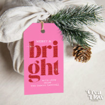 Glam Red Sequin Joyeux et brillant Noël